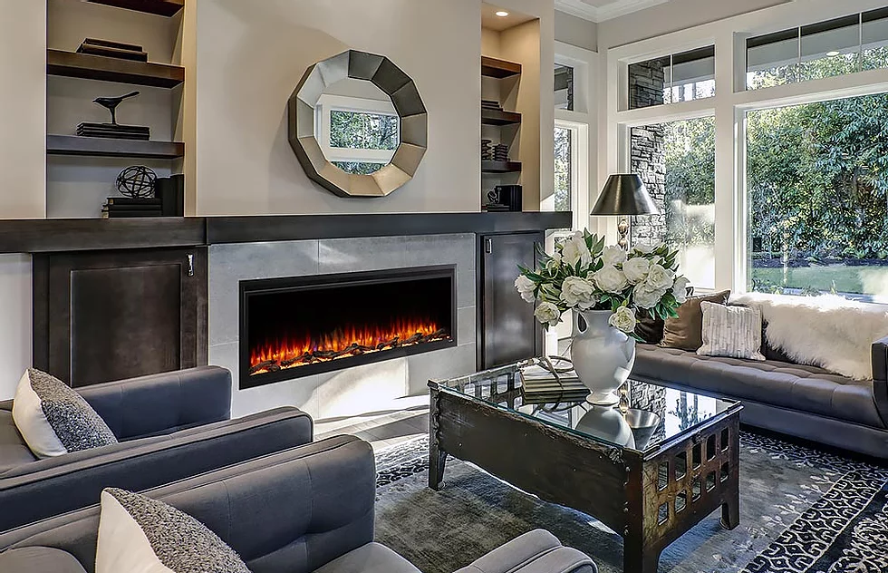 Hearth & Home 60-in Allusion Platinum SimpliFire Wall Mount Electric Fireplace -