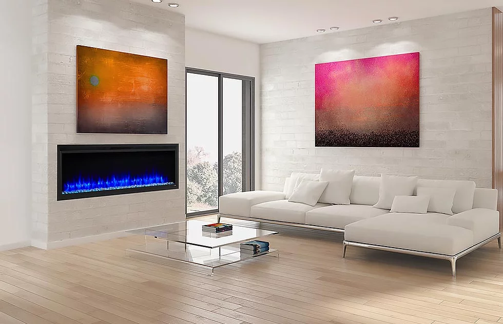 Hearth & Home 60-in Allusion Platinum SimpliFire Wall Mount Electric Fireplace -